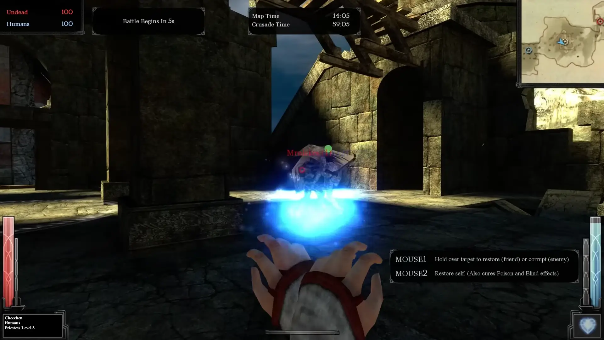 healing spells with magical orbs to boot