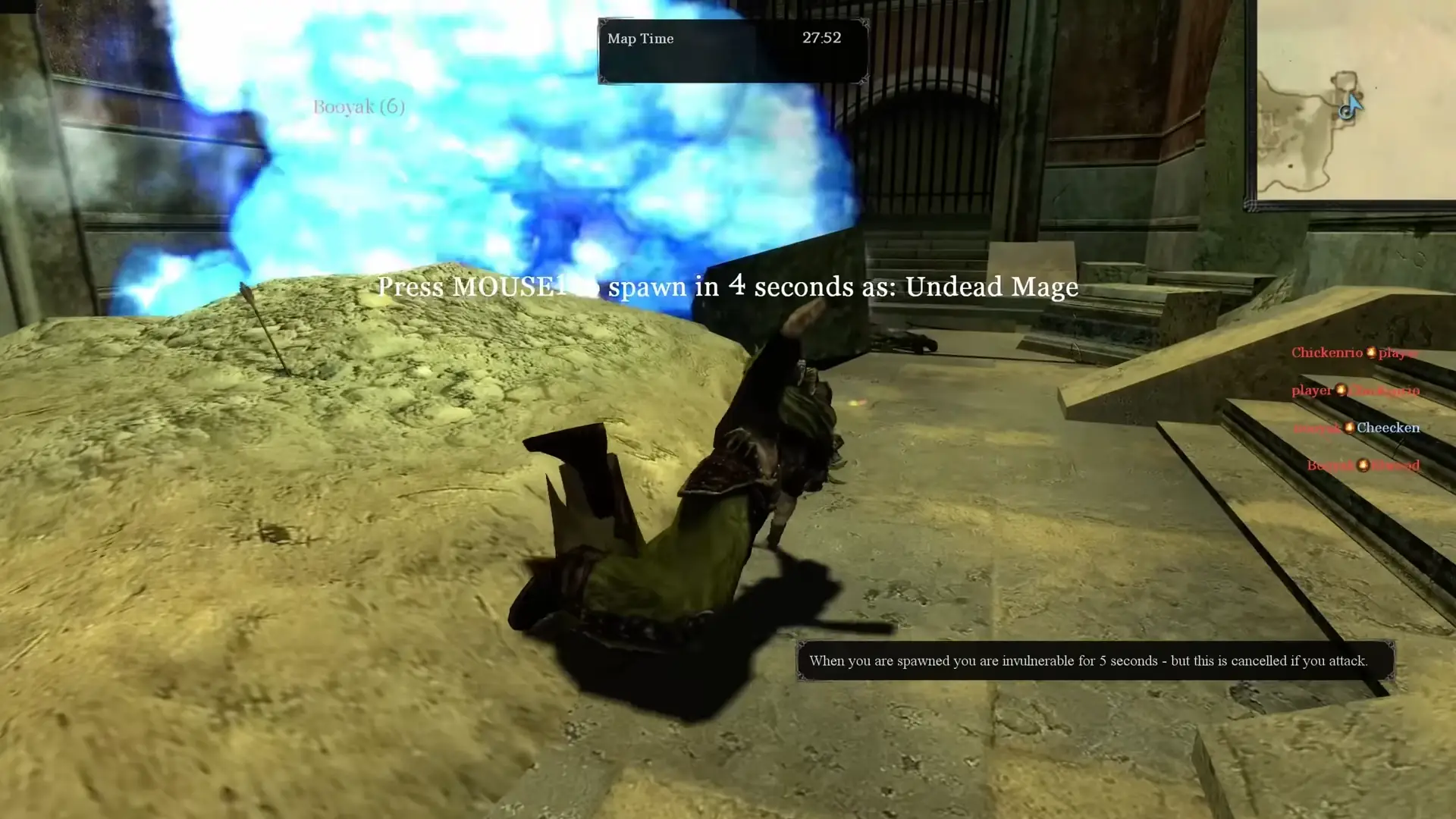 ragdolling across the map