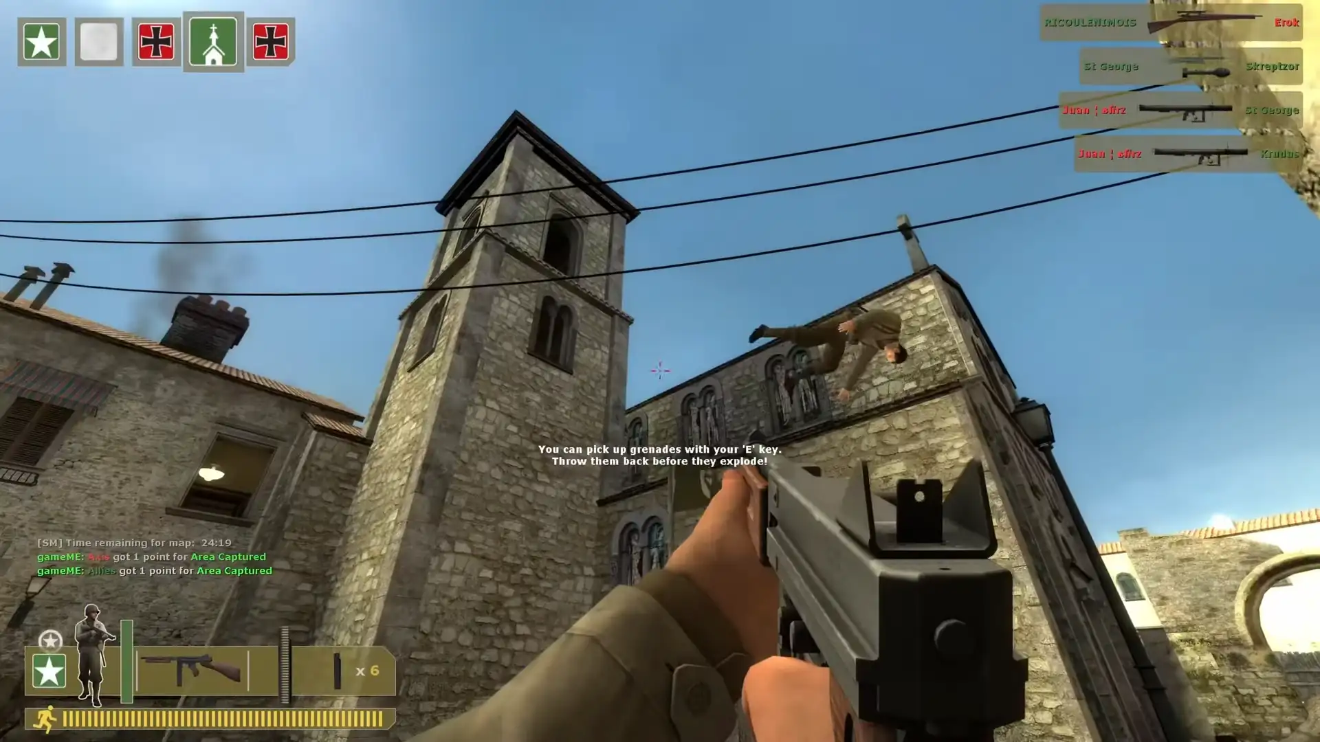 a body flies through the air due to an explosion