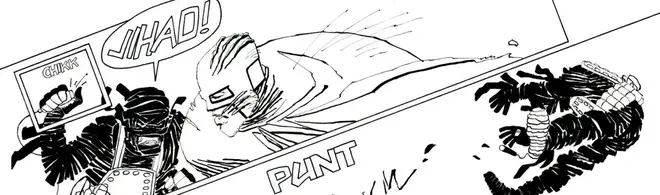 jihadist gets punted off a roof