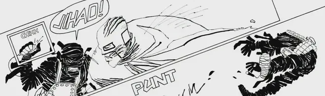 jihadist gets punted off a roof