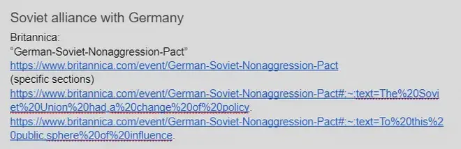 An example of &ldquo;specific section&rdquo; formatting.