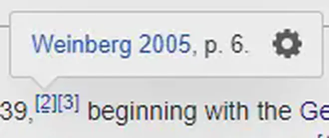 A screenshot of the WW2 wiki page with the number 2 citation hovered over with the mouse, showcasing the source used on the article.