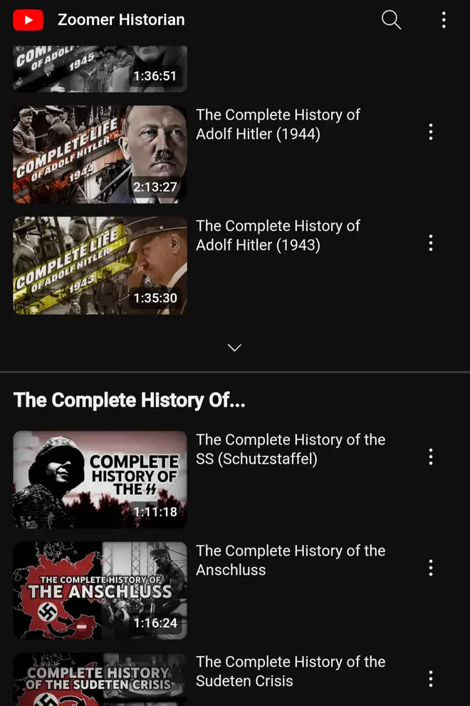 A screenshot featuring the titles mentioned above.