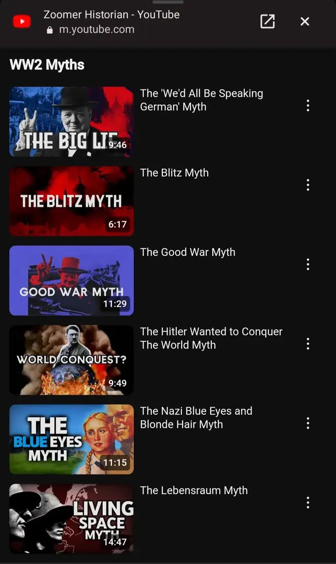 A screenshot featuring the titles mentioned above.