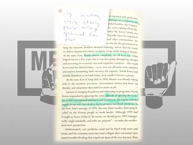 An excerpt of Yeonmi Park&rsquo;s book, In Order to Live, discussing North Korea&rsquo;s economic collapse.