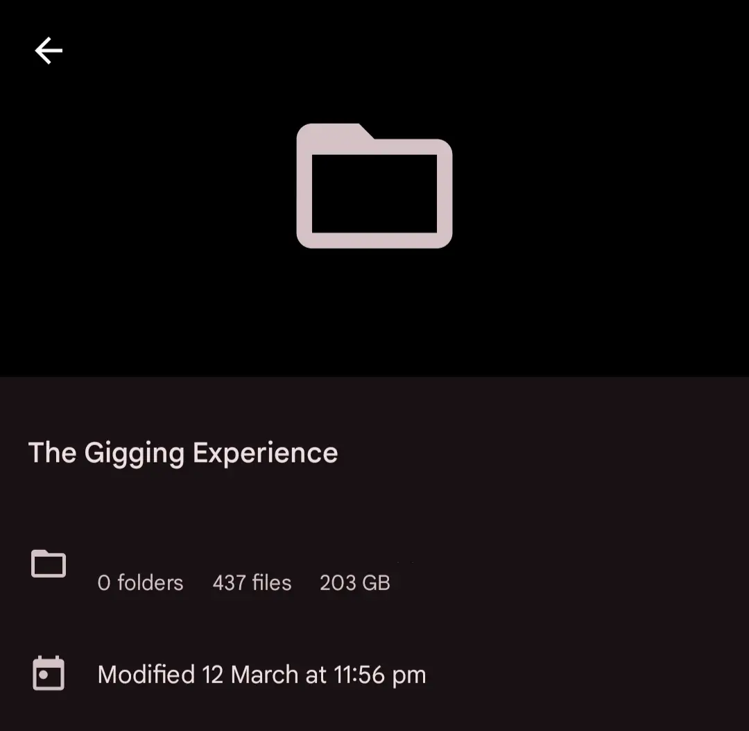 Phone filesystem showcase