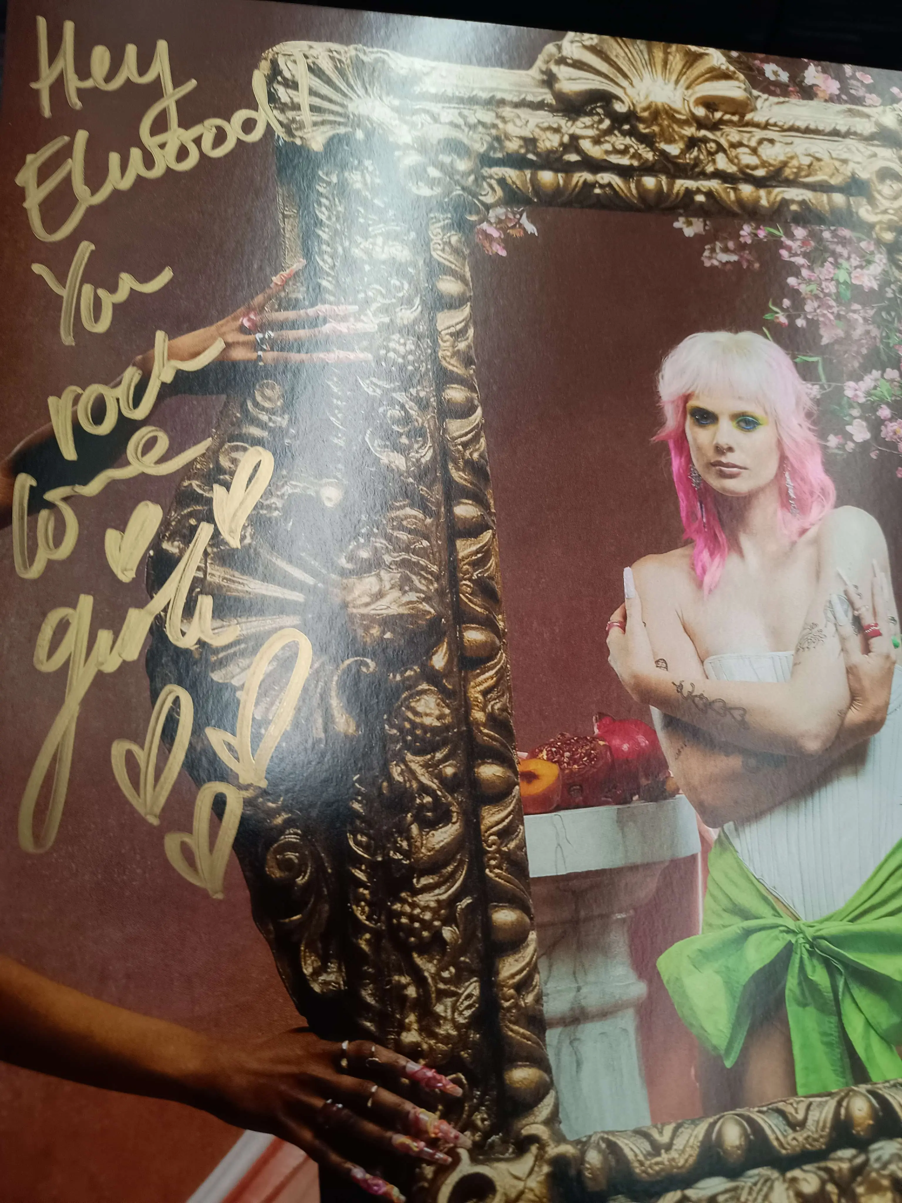 signed merch from Girli