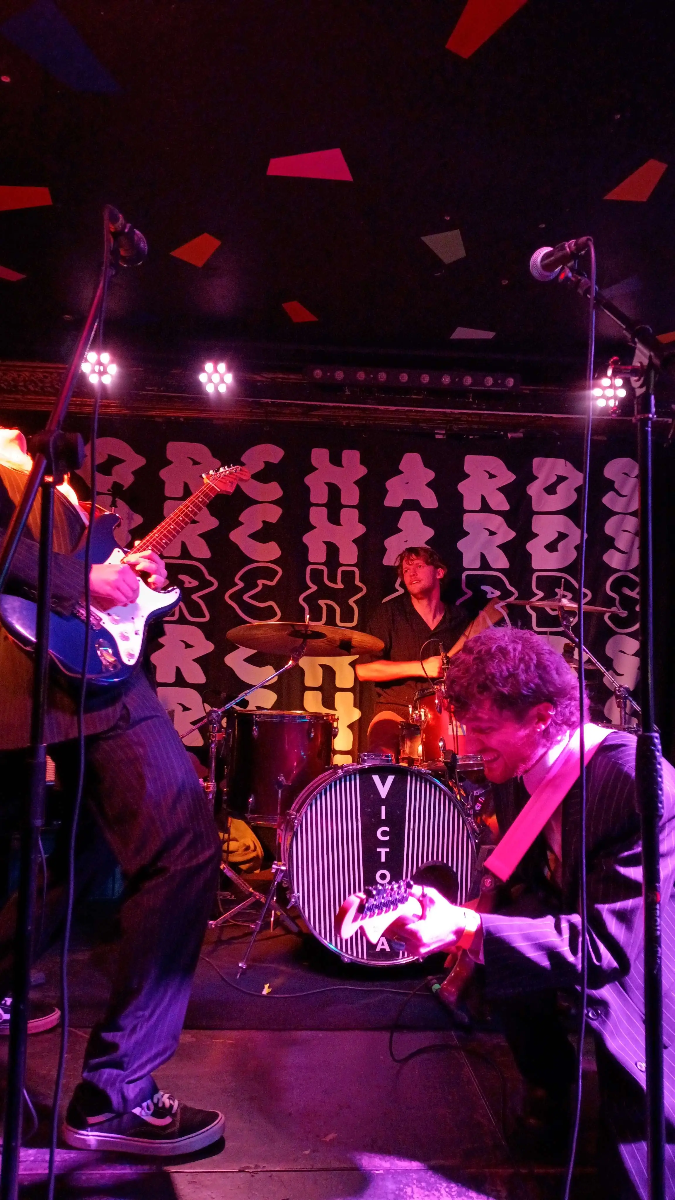 in the front row of The Orchards