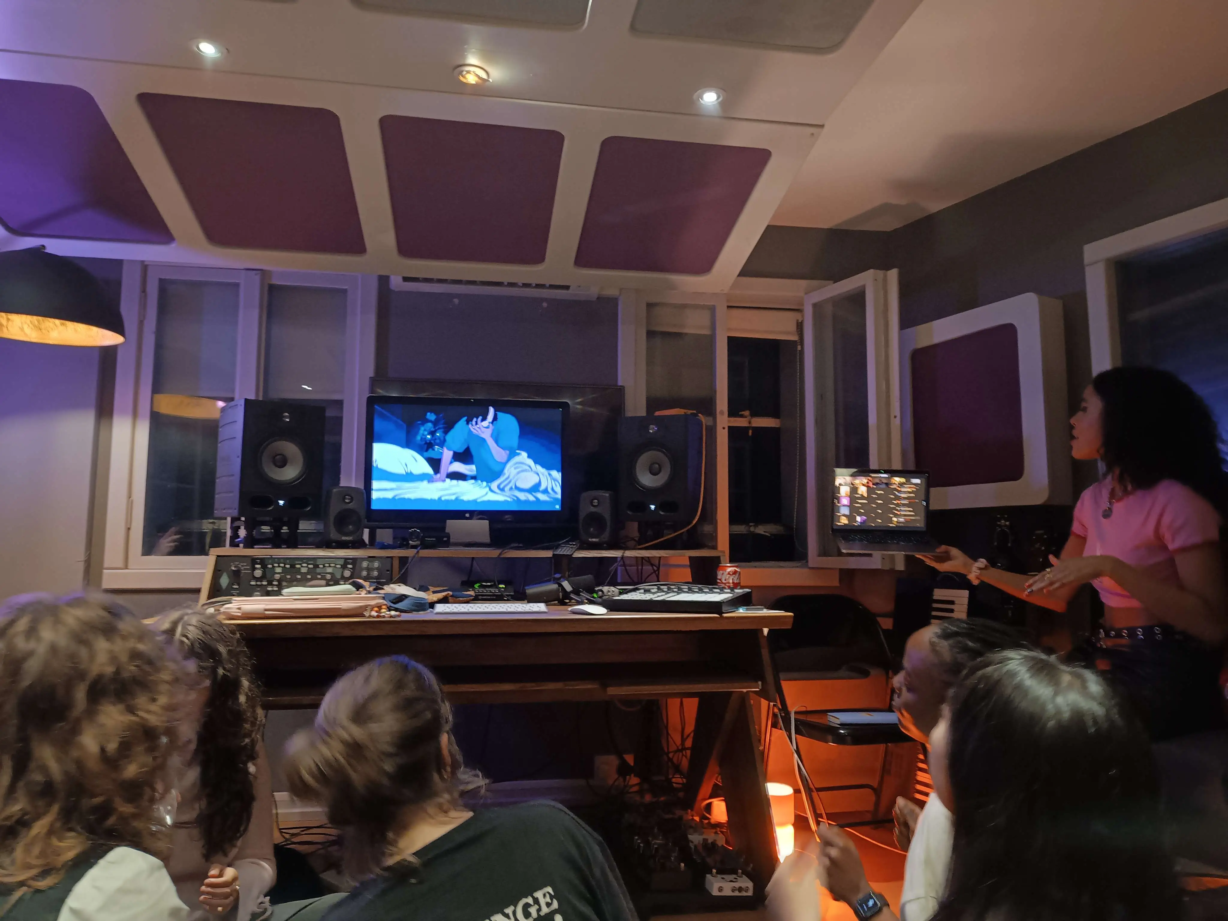 hanging with the band