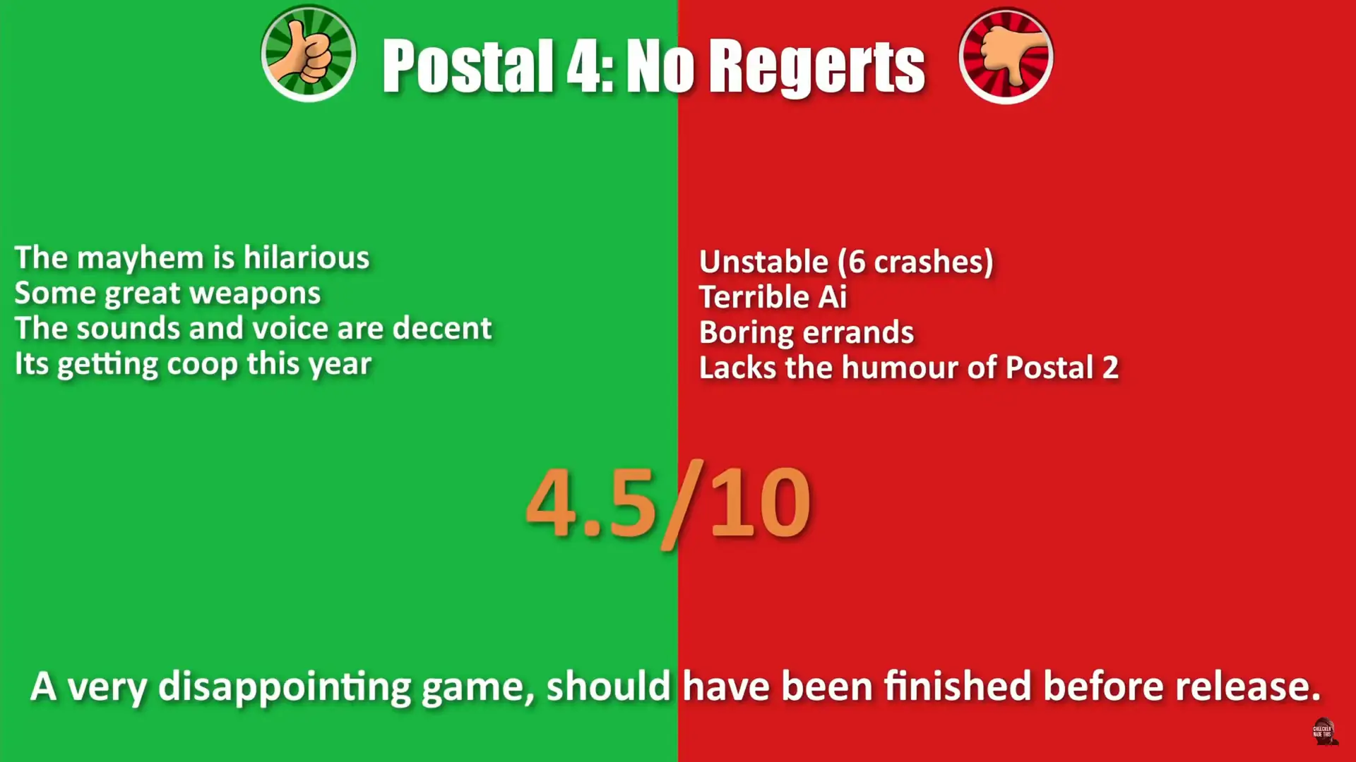 YouTuber 'Worth a Buy' gives his pros and cons of Postal 4