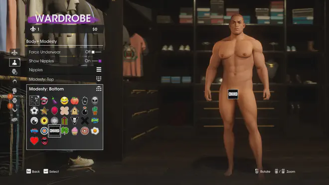 One of the preset characters in the Saints Row Reboot chraacter creator