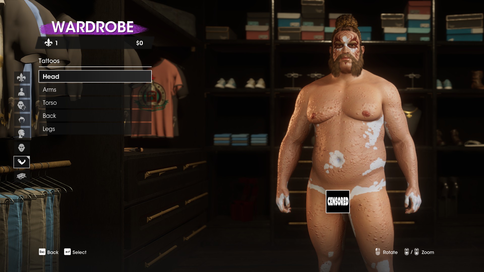 Image: My character from the Saints Row reboot - Before adding clothes