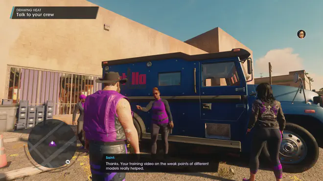 The boss collecting his take from the first recruits to the Saints