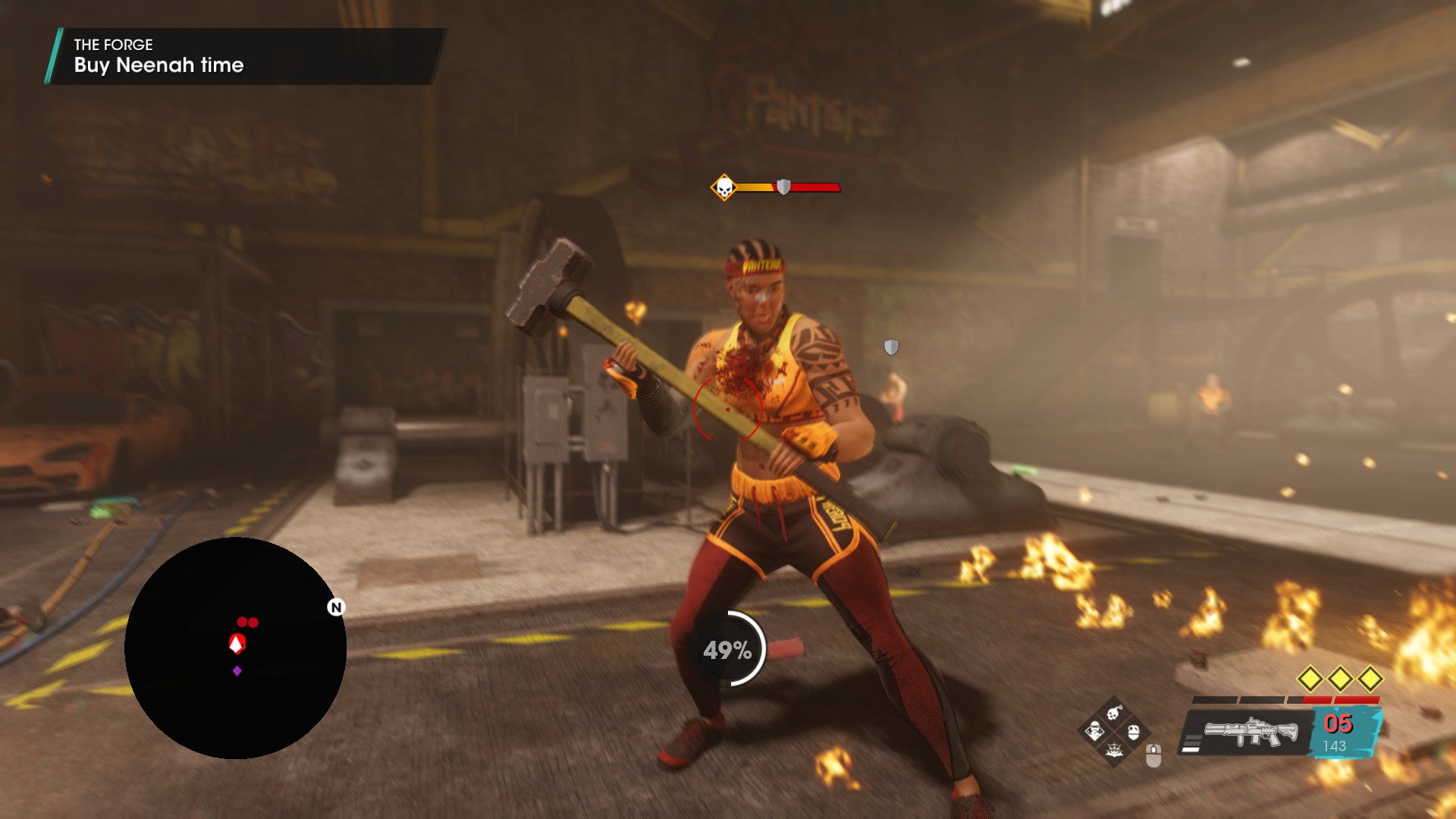 Image: A &ldquo;tough&rdquo; enemy variant with yellow health bar