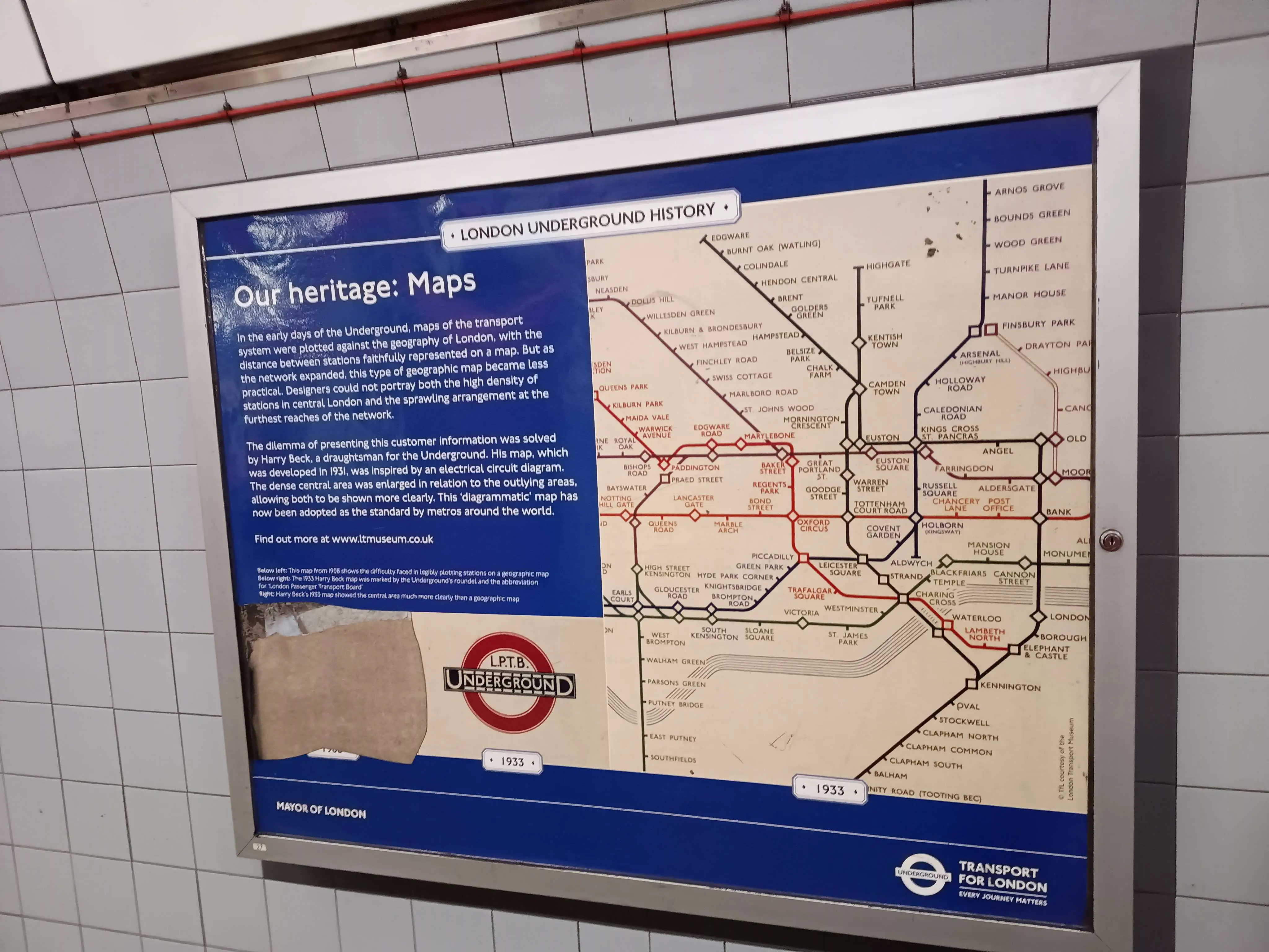 A Map of the London Underground.