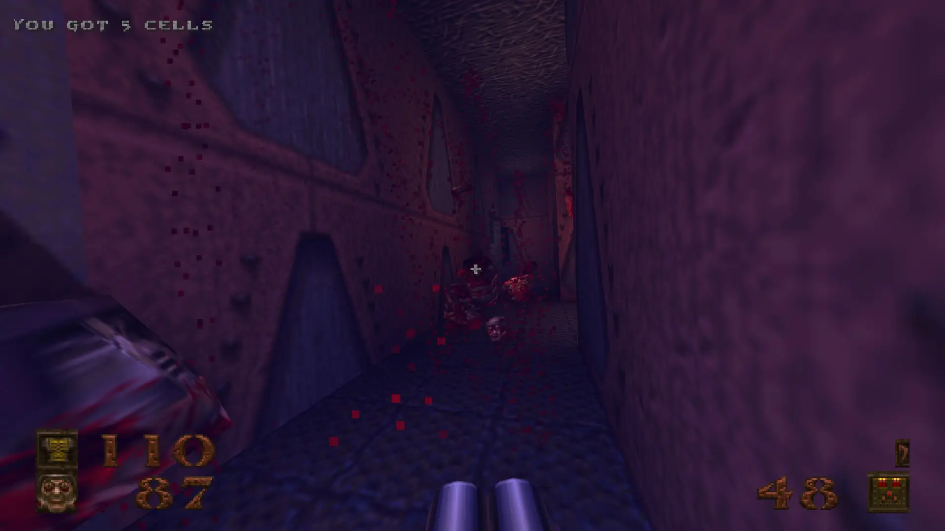 Fragging an NPC in Quake.