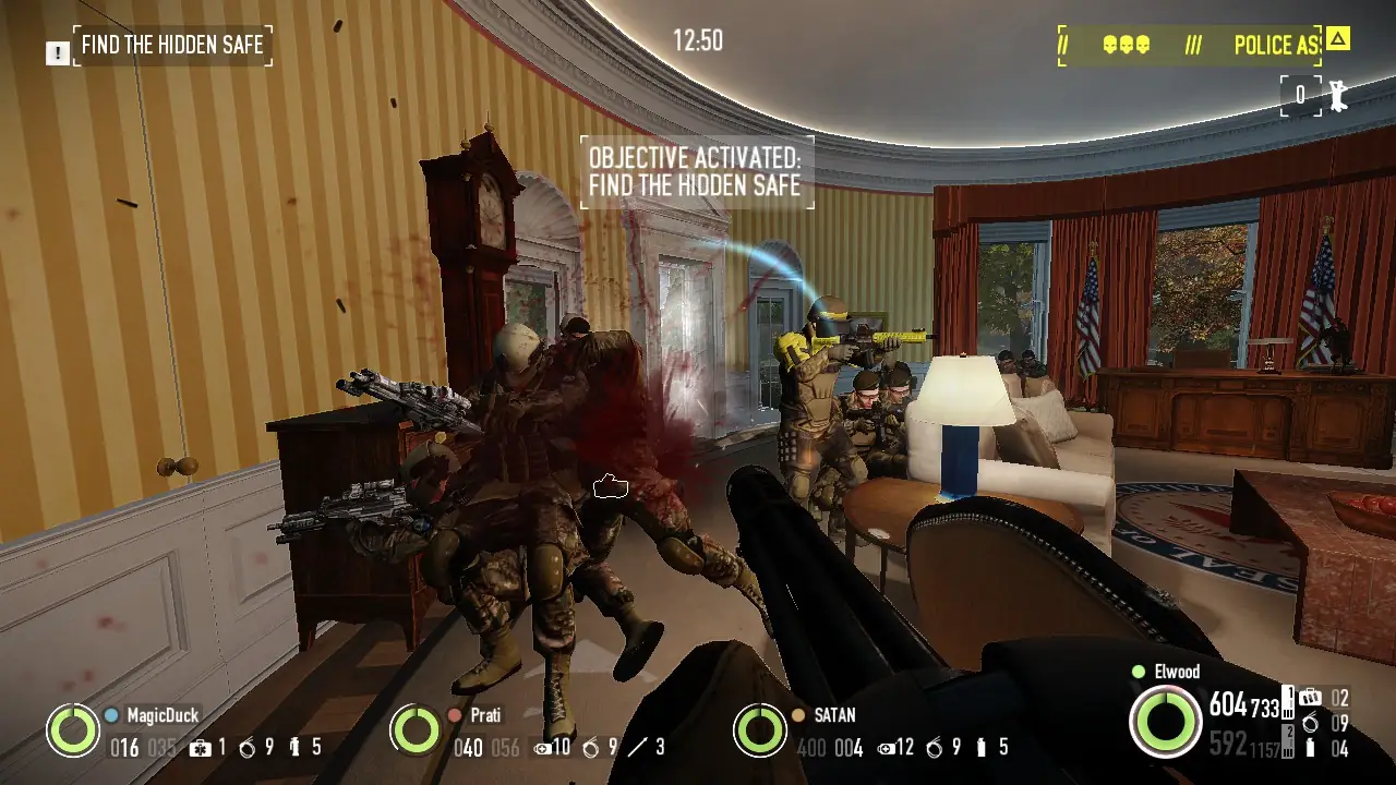 Shooting and stealing in PayDay 2