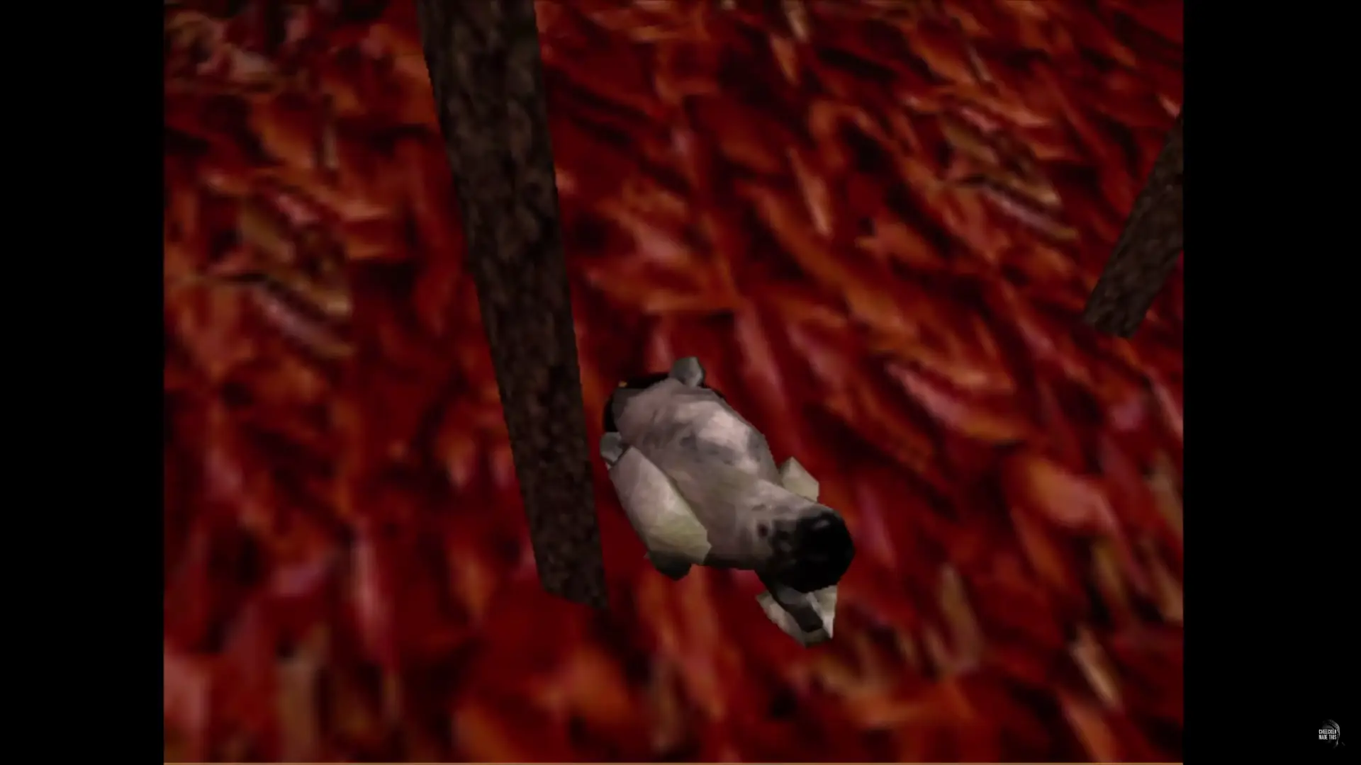 the player was spotted and the chomp is b lining to them