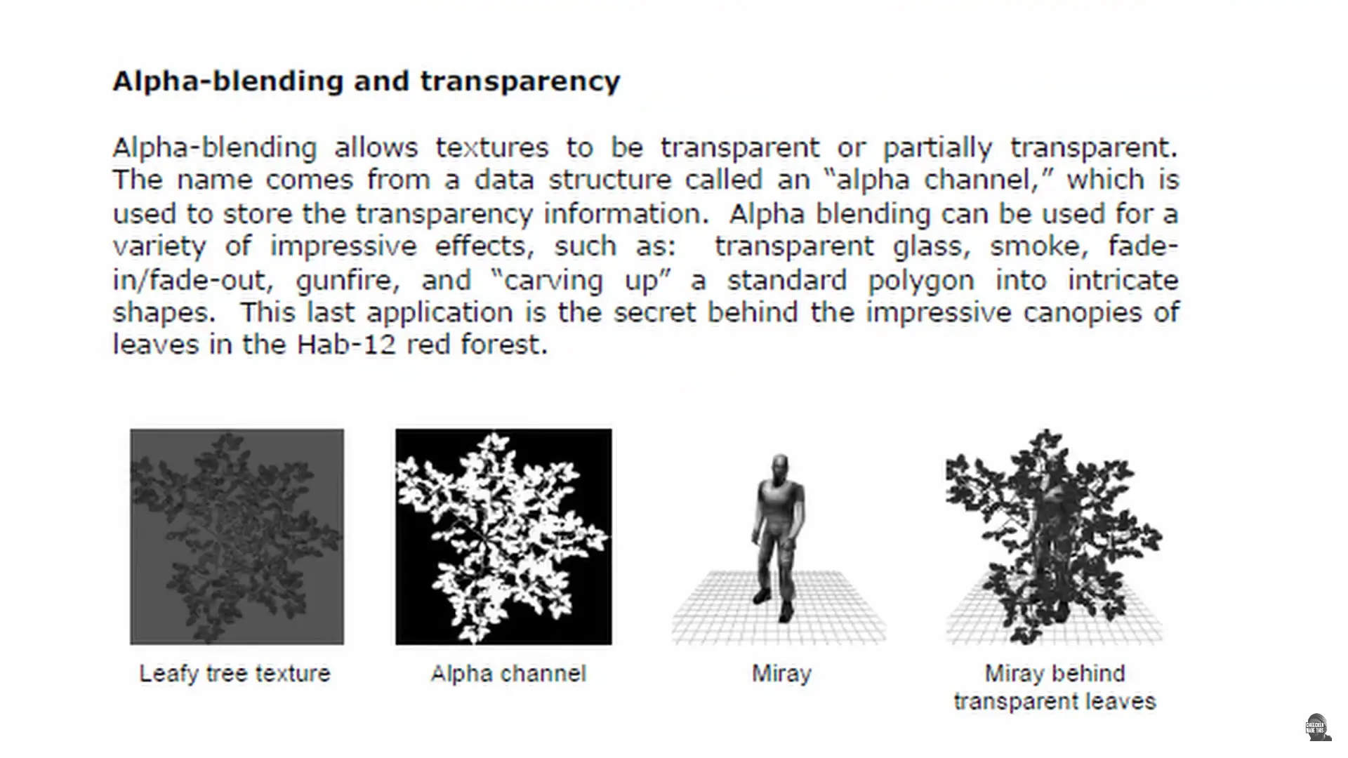 explaining Alpha Blending and transparency