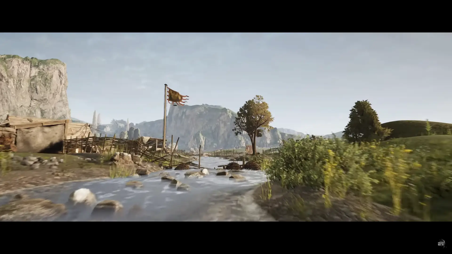 moving up stream in a Chivalry 2 map